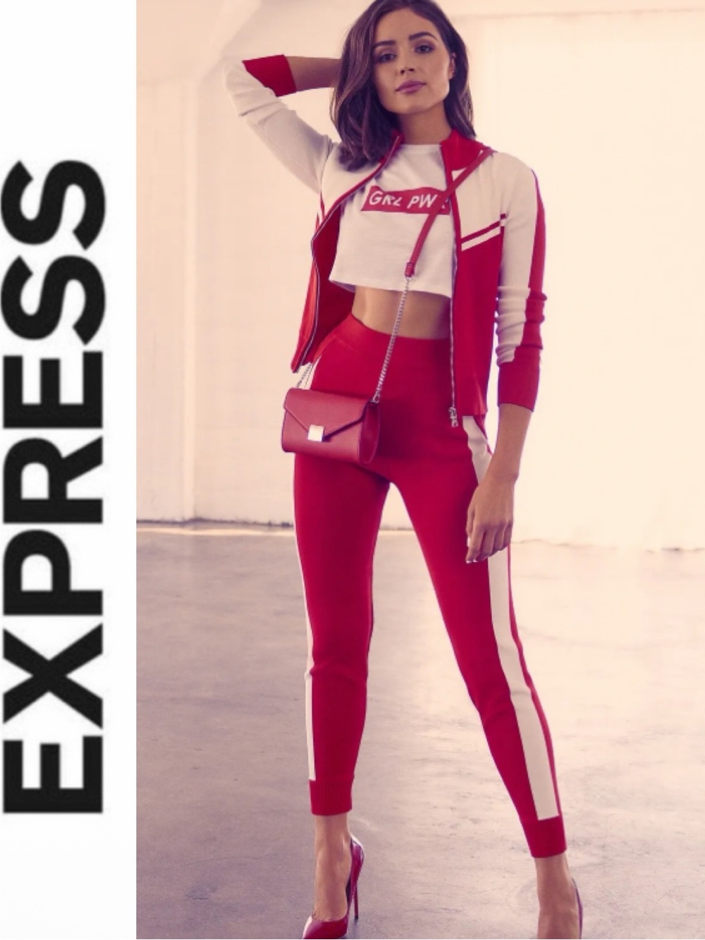 Express X ♥️ Olivia track suit xxs NEW